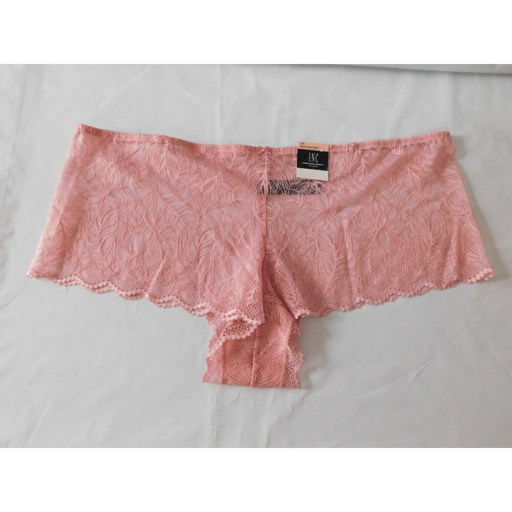 INC Women's Boyshort Pink Size 2X Panty New